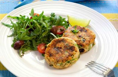 Baked Salmon Patties with Chia Seed