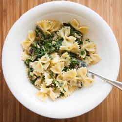 Chicken, Spinach, Parmesan Bow-Tie Pasta