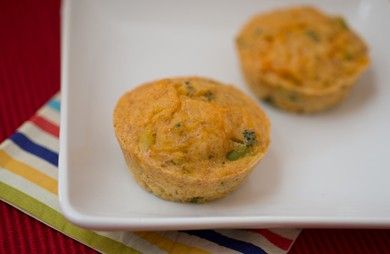 Mini Egg Muffins with Cheesy Rice and Broccoli