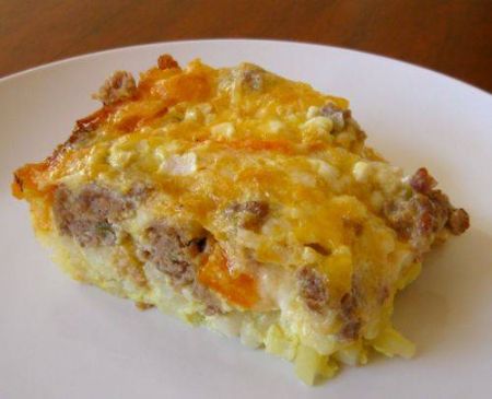 Sausage,Egg,Cheese and Grits Casserole