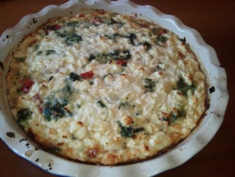 Reduced fat Spinach and Feta Frittata