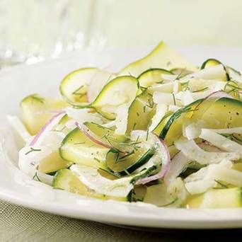 Raw Shaved Zucchini and Fennel Salad