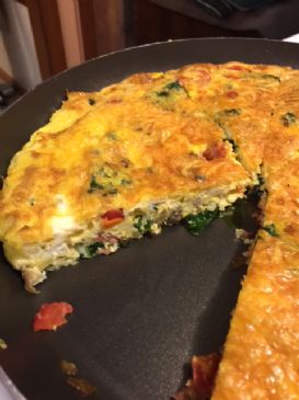 Low Carb Kale and Turkey Bacon Frittata
