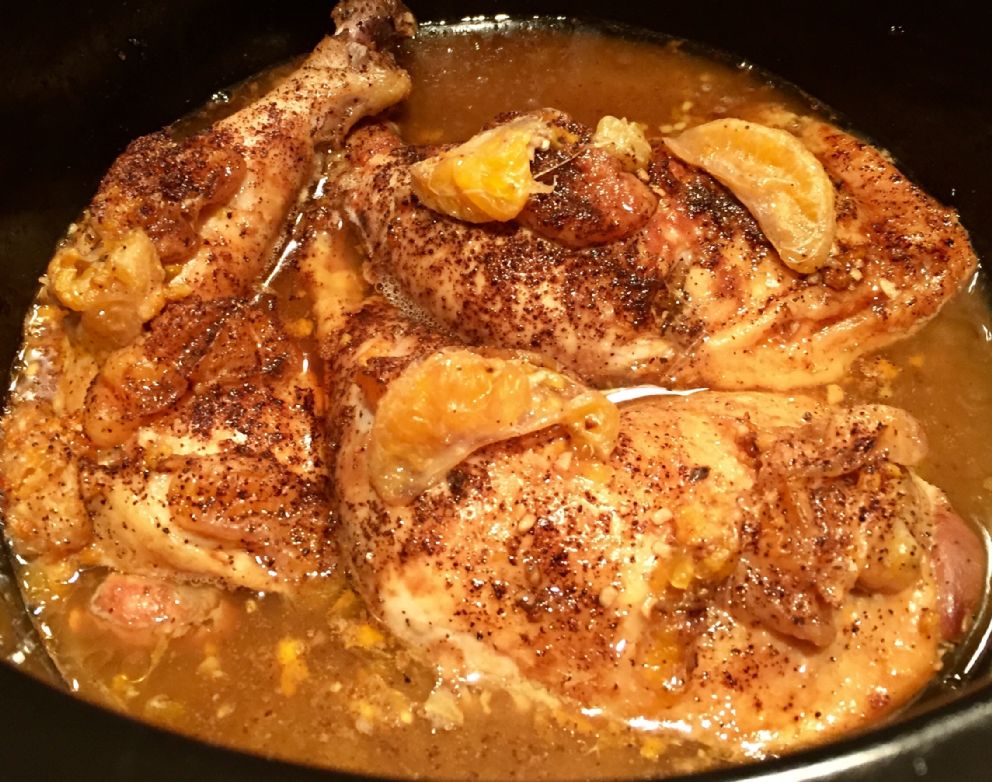 Orange Spice Chicken in Slow Cooker