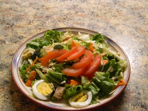 Chicken Cabbage chef salad
