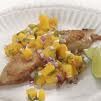 Tilapia with peach salsa