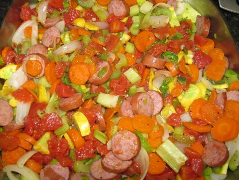 Smoked Turkey Sausage Vegetable Medley