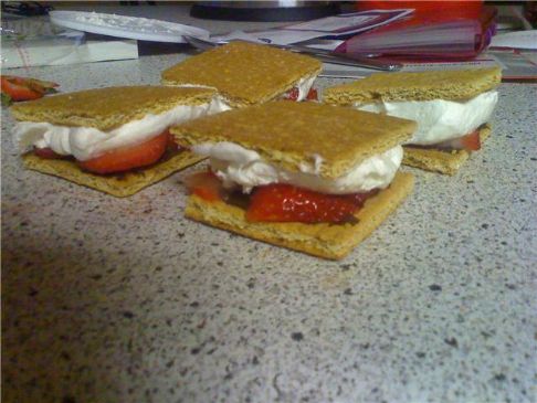 Chocolate Strawberry Ice Cream Sandwich