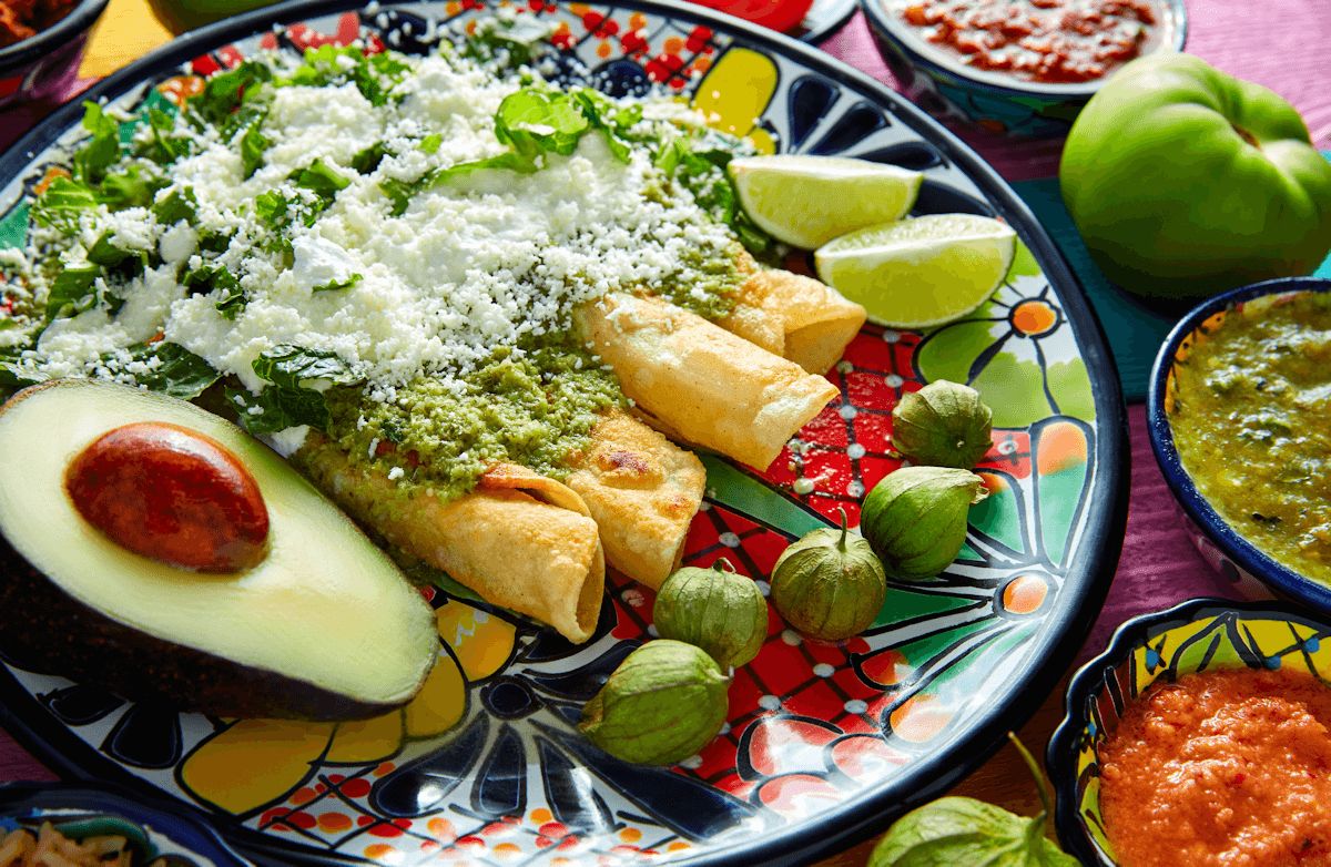 Creamy Green Enchiladas