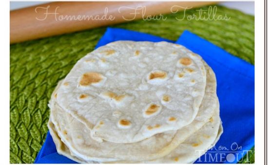 home made flour tortillas