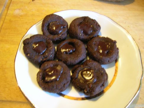 Dark Chocolate Button Cookies