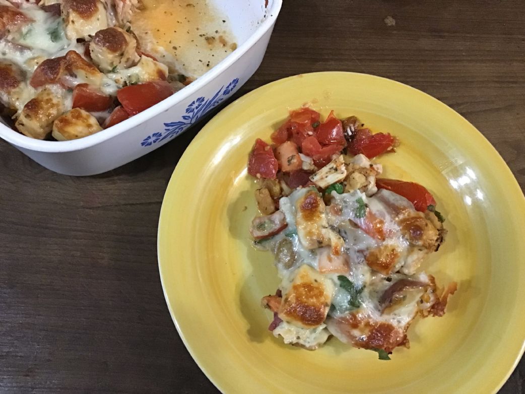 Chicken Tomato and Potato Bake