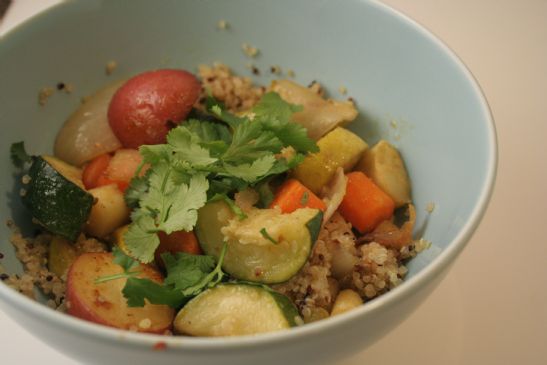 Cumin Scented Quinoa and Roasted Root Vegetable Hash