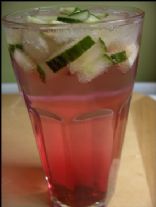 Cranberry Lemonade with Cucumber