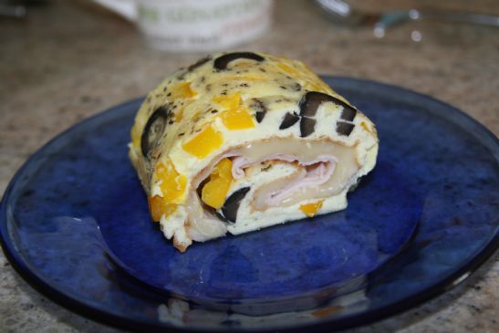 Scrambled egg roulade