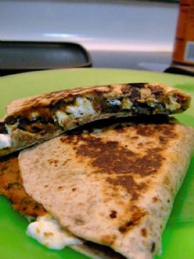 Pumpkin Black Bean Quesadilla