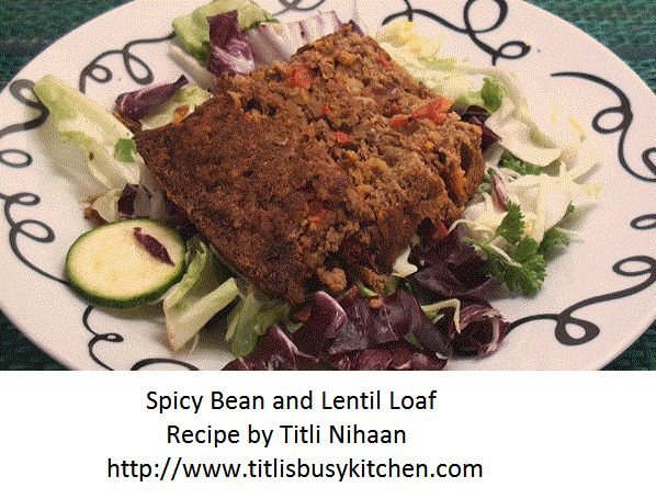 Spicy Bean and Lentil Loaf