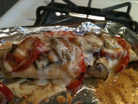 Dijon chicken with portabella mushrooms