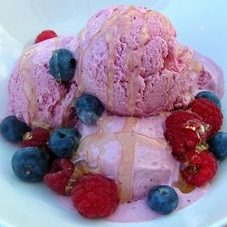 Low-Calorie Homemade Fruit Ice Cream--no ice cream maker required