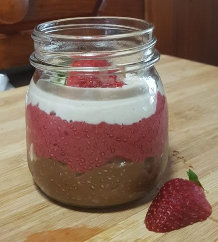 Raspberry Chocolate Chia Pudding