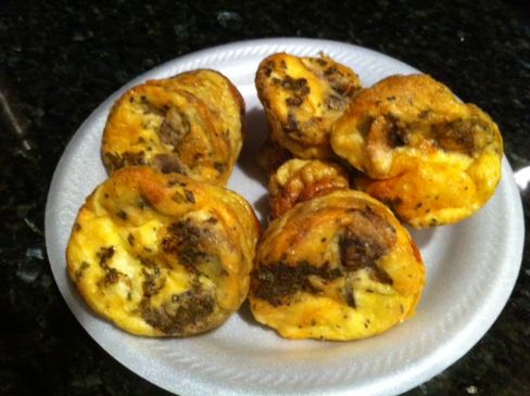 Egg bake mushroom and swiss