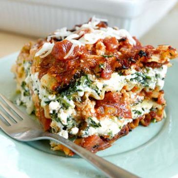 lowfat vegetable lasagna