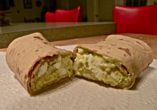 Avocado Egg Salad Wrap