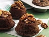 Chocolate Pecan Turtle Protein Muffins