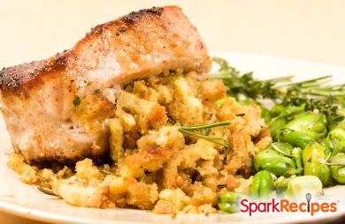 Slow Cooker Pork Chops with Fruity Stuffing