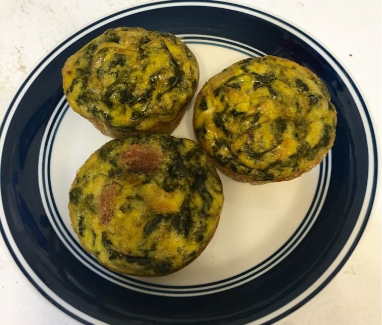 Bacon, Spinach, and Egg Muffin