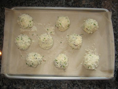 Baked Crab and Asparagus Rice Balls