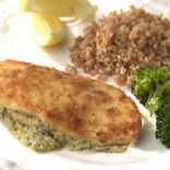 Cream cheese and pesto stuffed Chicken Breasts