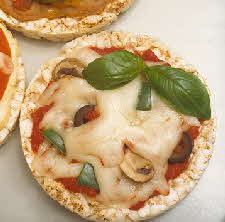 Whole Wheat Rice Cake Pizzas