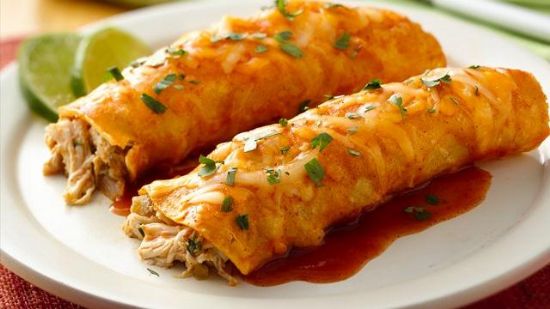 Creamy Key Lime Chicken Enchiladas