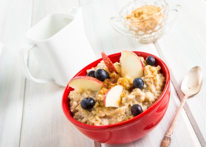 Breakfast Quinoa with Blueberries