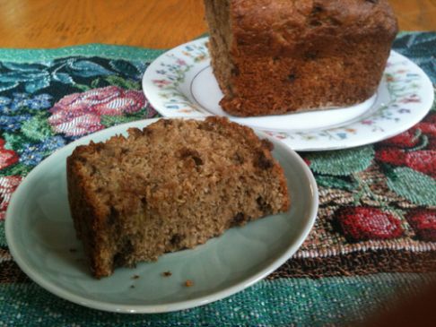 Whole Wheat Banana Bread with Chocolate Chips