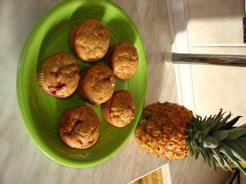 Apple Raspberry Muffins