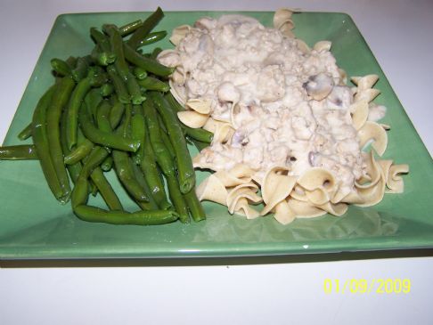 Turkey Burger Stroganoff