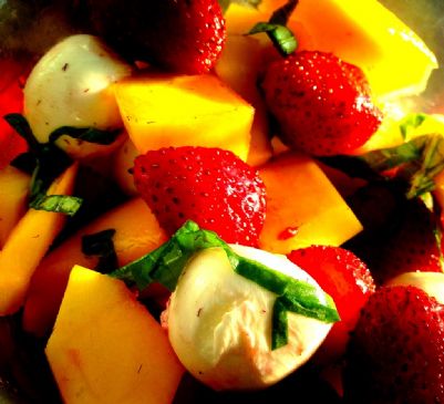 Caprese fruit salad