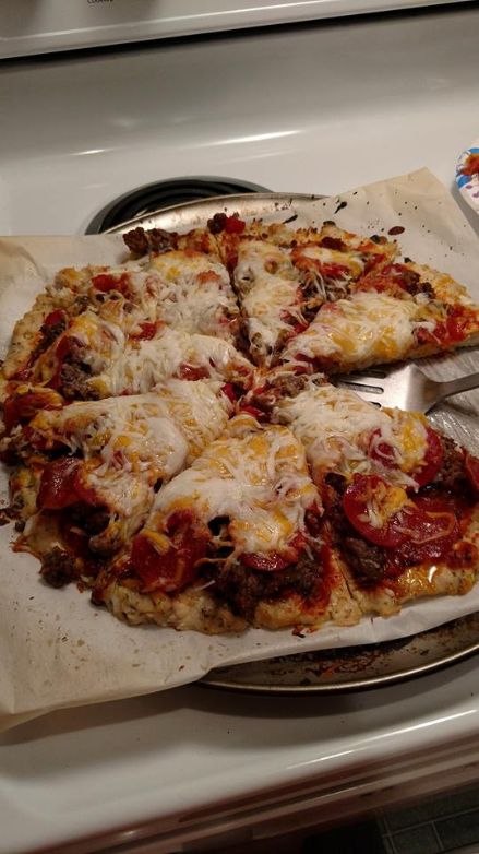 Bariatric Eating--Chicken Crust Pizza