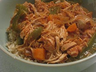 Crockpot Chicken Ropa Vieja