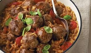 Meatballs with Tomato Risoni