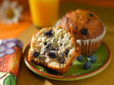 Blueberry Flax Seed Muffins