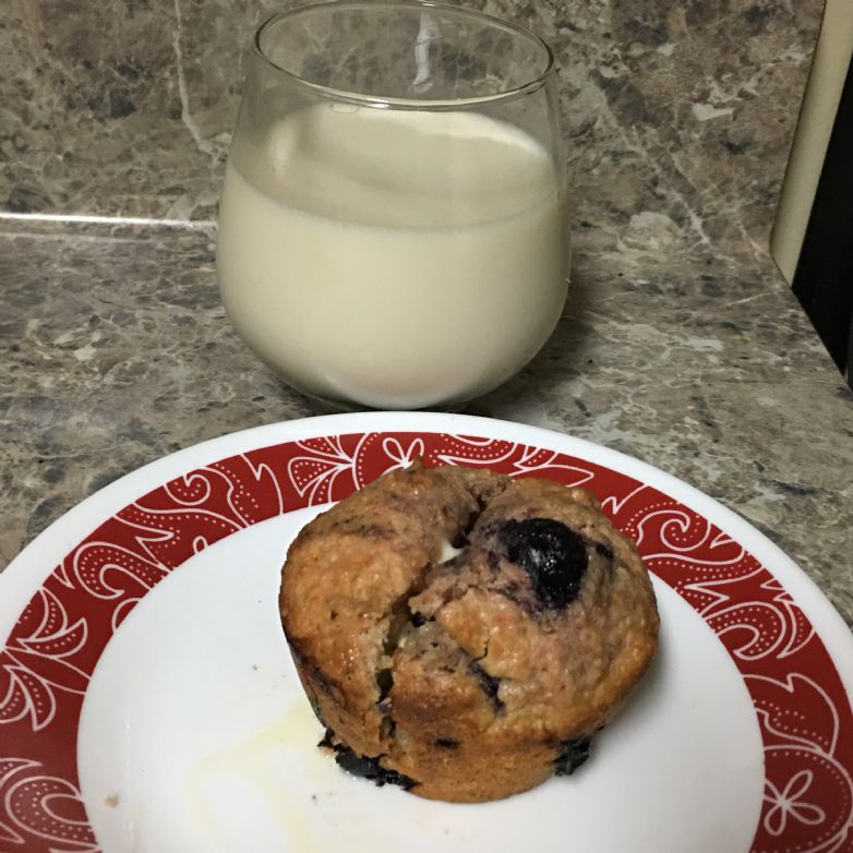 Vegan Blueberry Muffins w/Juicer Pulp