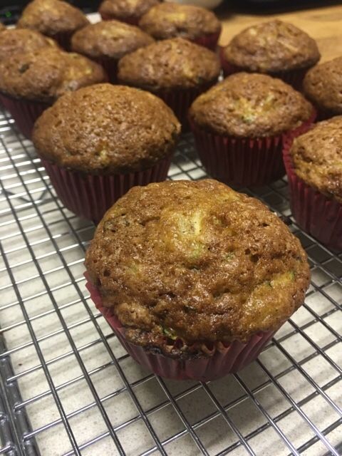 Spicy Pineapple Zucchini Muffins