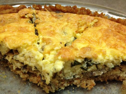 Mushroom Quiche with Savory Almond Flour Crust