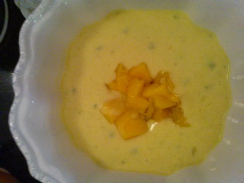 Chilled Tropical Mango Soup