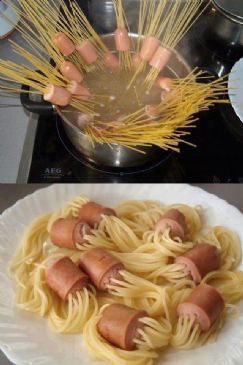Trick speghetti and weiners