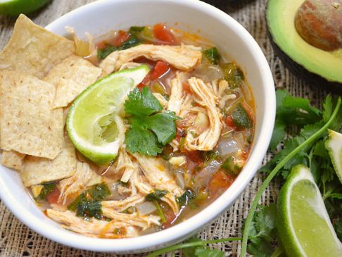 Chicken and Lime Soup by Budget bytes