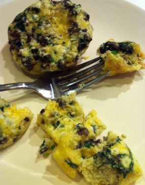 BBBloom's Mushroom Spinach Mini Omelettes